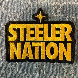 Steeler Nation Patch in Black and Yellow